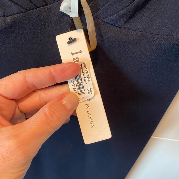 NWT LAUNDRY BY DESIGN Navy Formal Gown - Picture 7 of 8